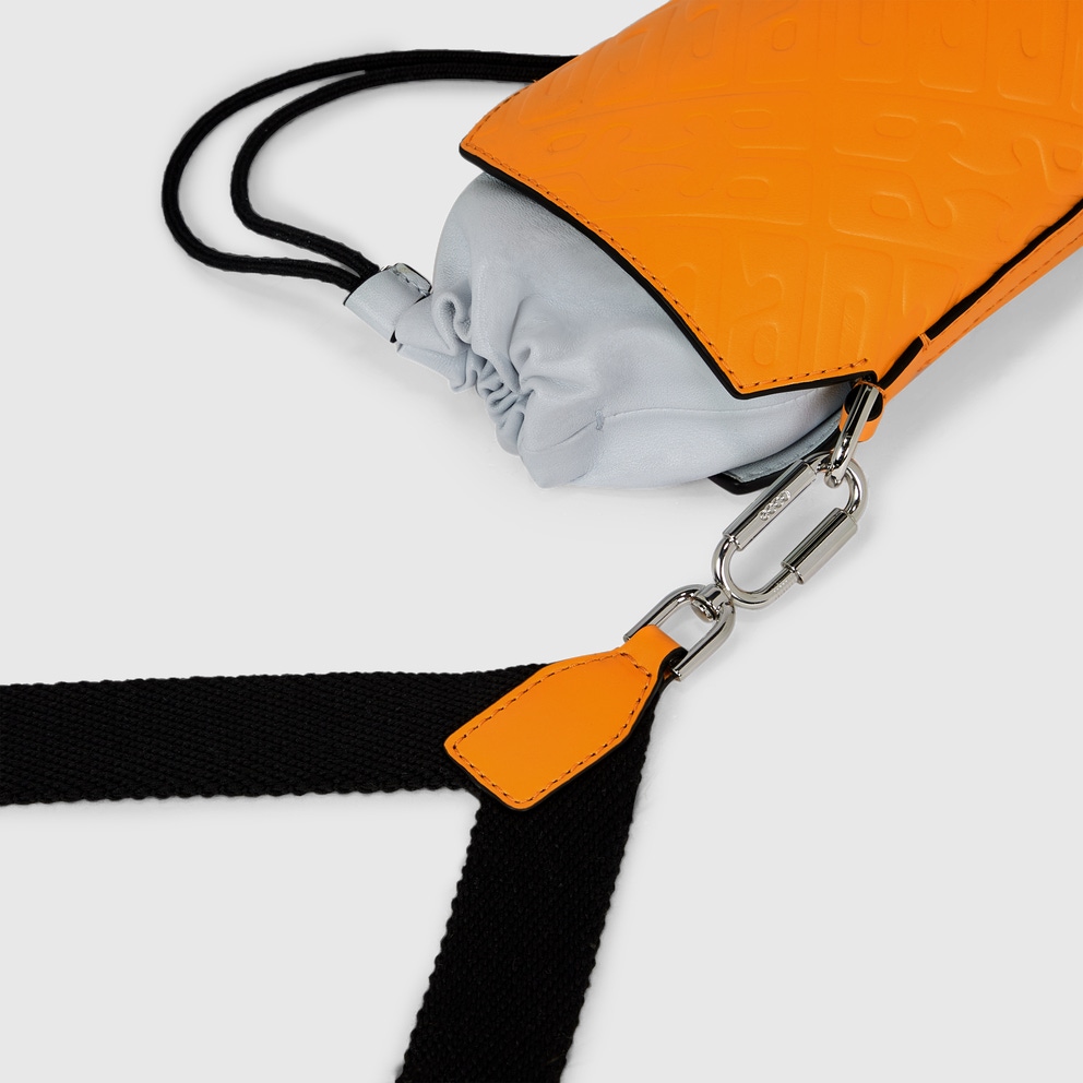 ECCO® E Leather Crossbody Bag - Orange - Detail-2