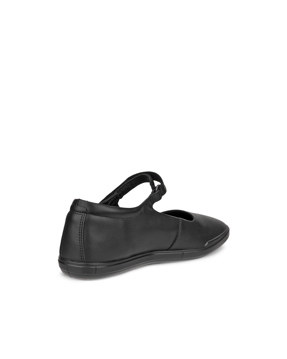 Women's ECCO® Simpil Leather Mary Jane's - Black - Back