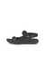 Women's ECCO® MX Onshore Textile 3-Strap Sandal - Black - Outside