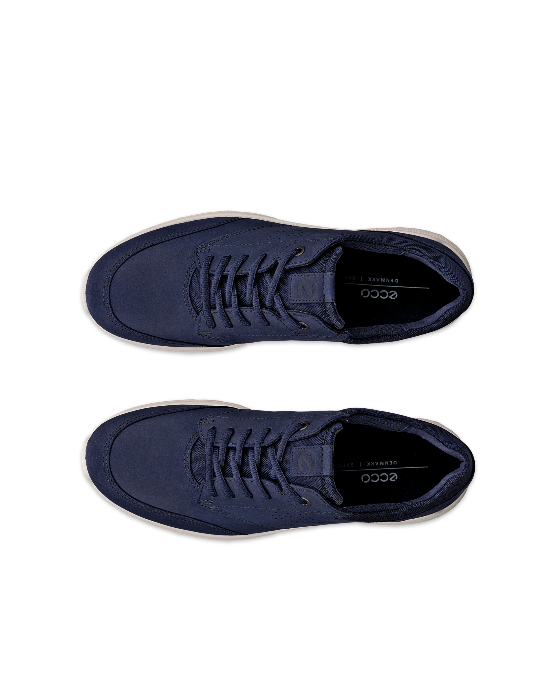 Zapatos de nobuk ECCO® Irving para hombre - Azul - Top left pair