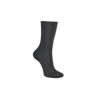 ECCO® Ribbed Mid-Cut Socks - Black - Main