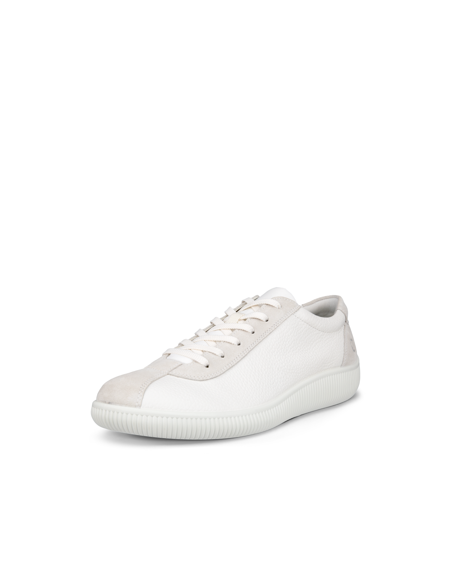 ECCO® Soft Zero baskets en cuir pour homme - Blanc - Main