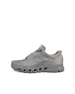 Men's ECCO® Multi-Vent Leather Gore-Tex Shoe - Grey - Outside