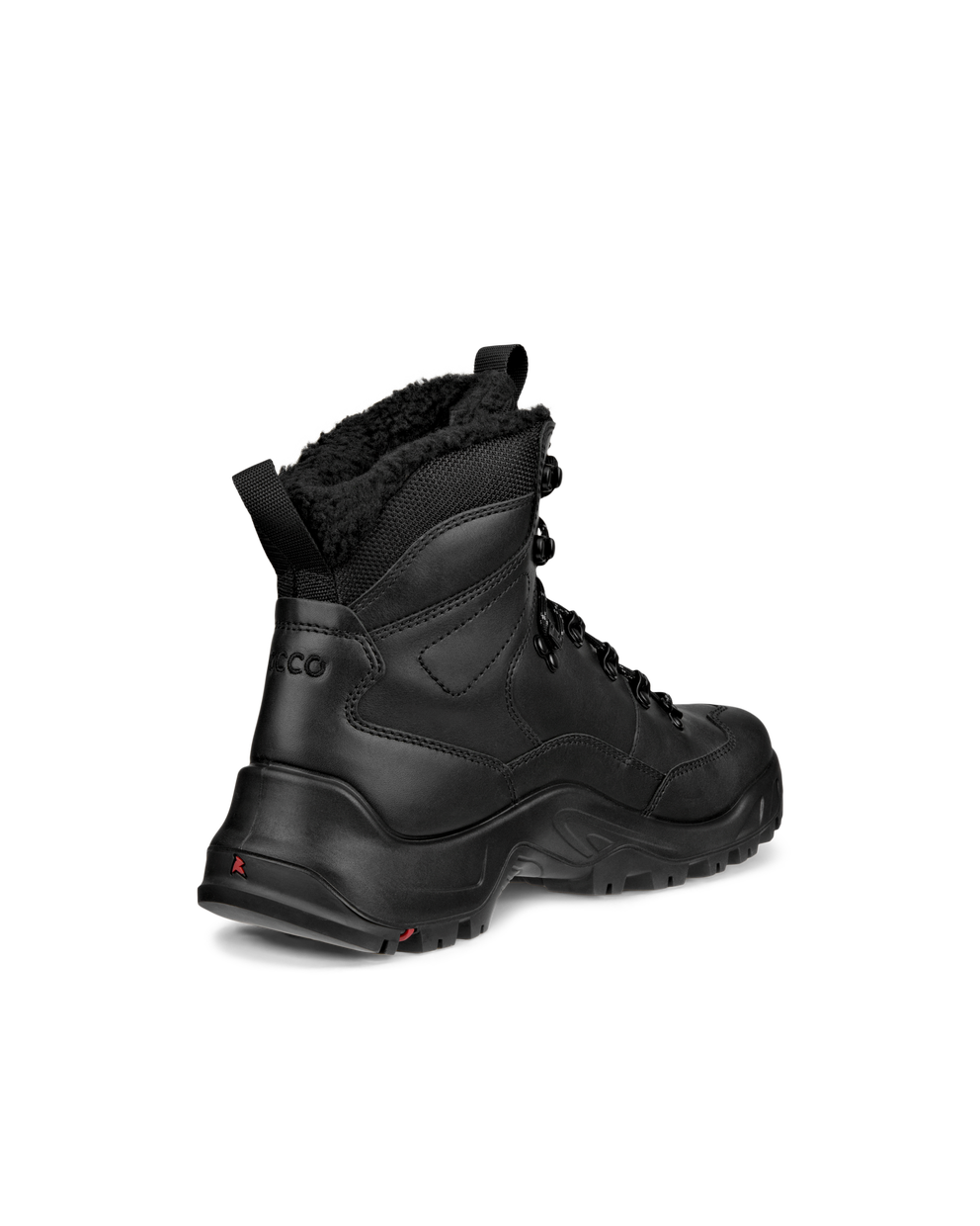 Botas impermeables de piel ECCO® Offroad para hombre - Negro - Back