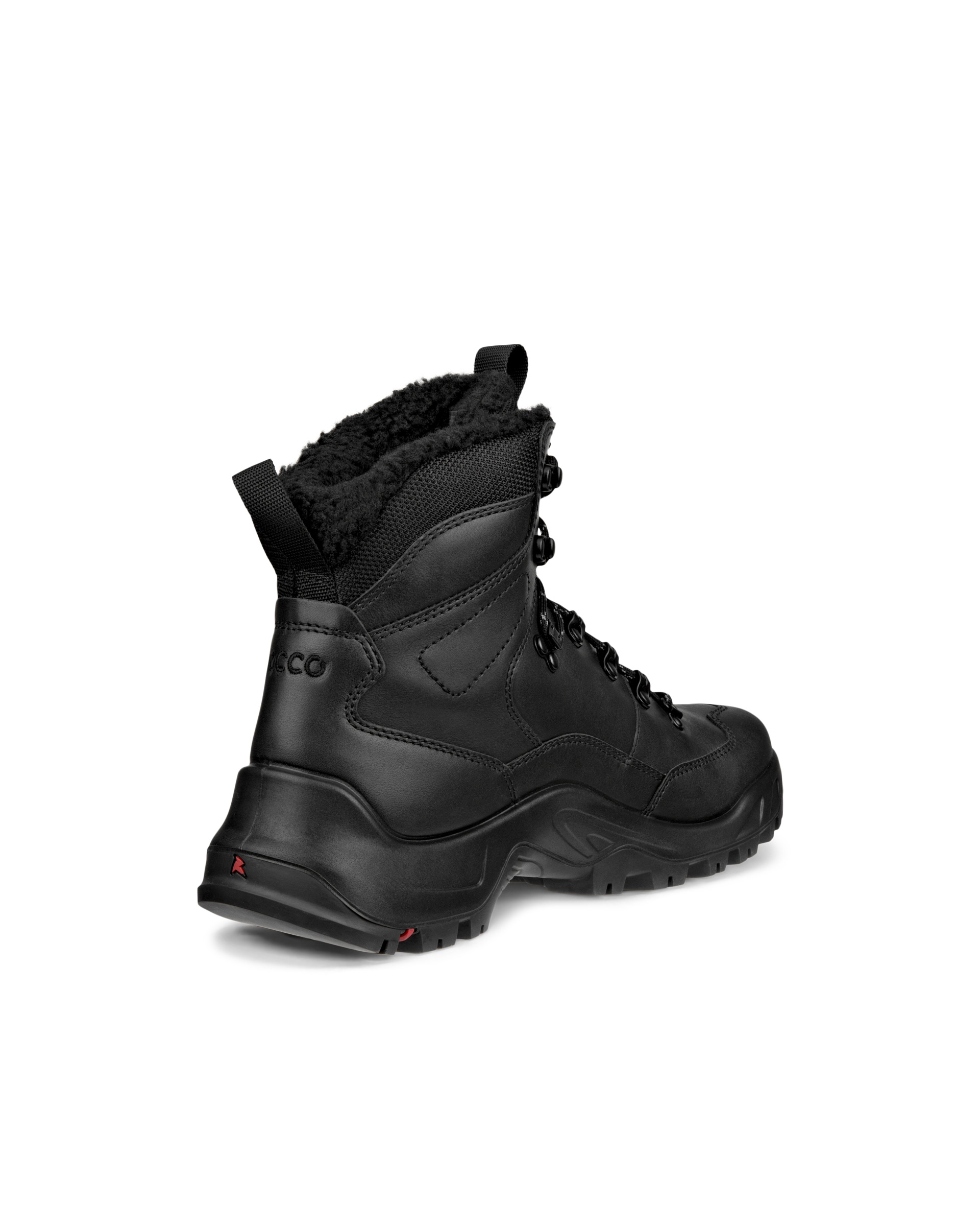 Men's ECCO® Offroad Leather Waterproof Boot - Black - Back