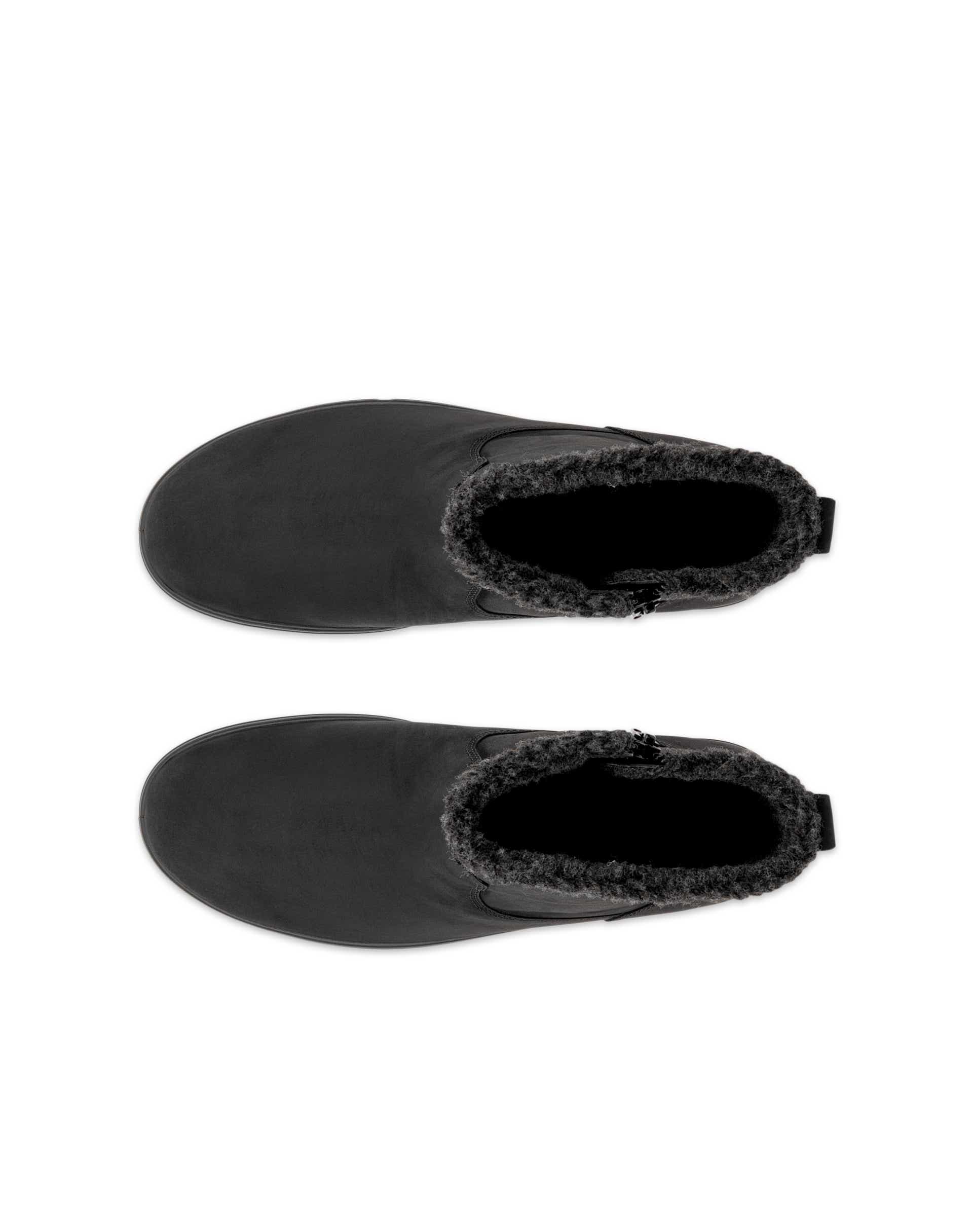 Women's ECCO® Soft 7 Tred Nubuck Mid-Cut Boot - Black - Top left pair