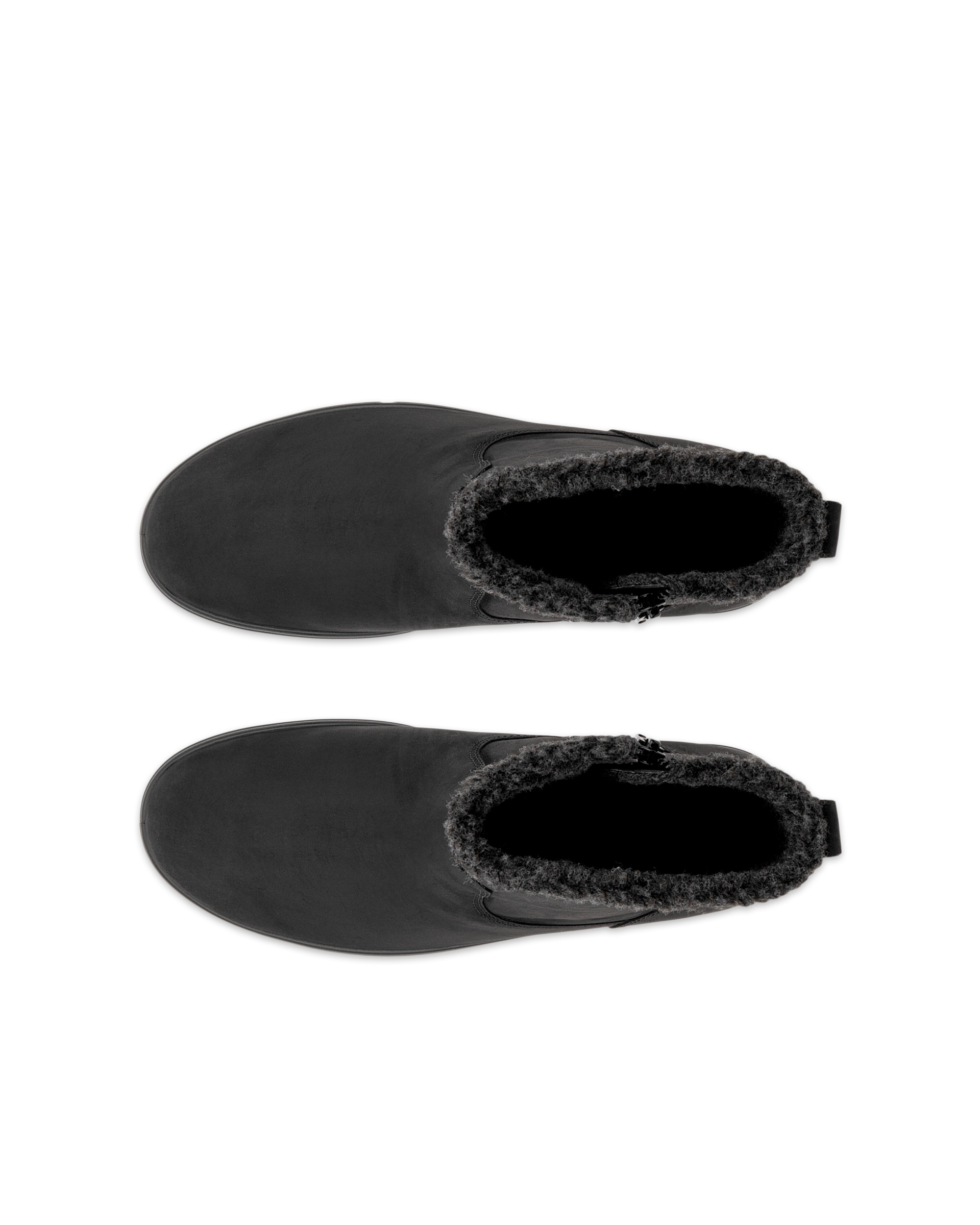 Women's ECCO® Soft 7 Tred Nubuck Mid-Cut Boot - Black - Top left pair