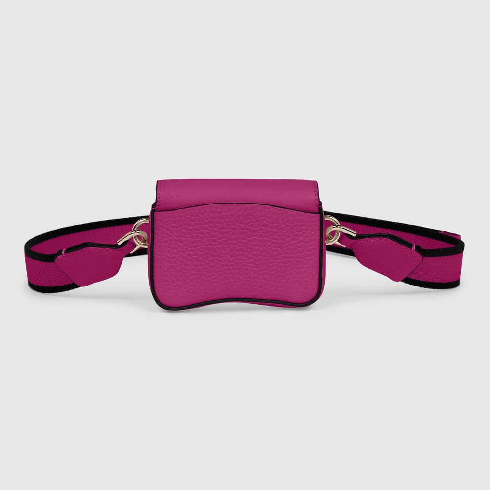 ECCO® Textureblock Leather Crossbody Bag - Pink - Back