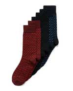 Men's ECCO® Mid-Cut Socks (3-Pack) - Multicolor - Main