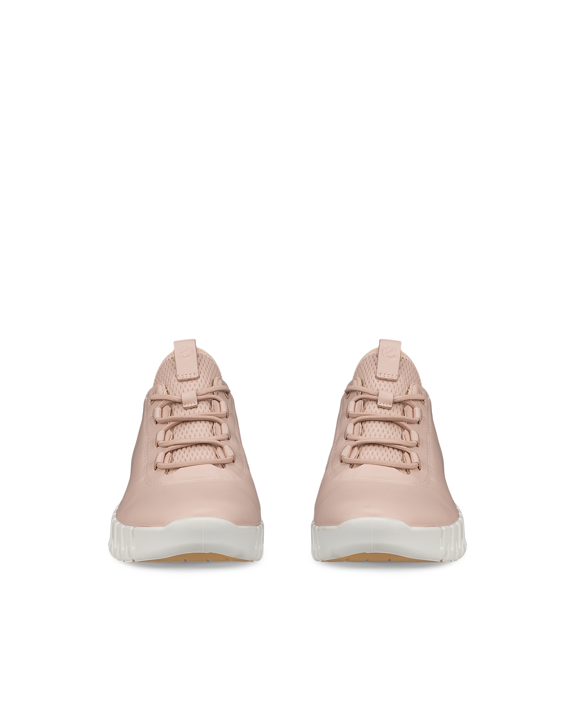 Women's ECCO® Gruuv Leather Sneaker - Pink - Front pair