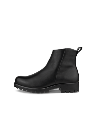 Women's ECCO® Modtray Leather Ankle Boot - Black - Outside