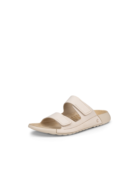 ECCO Women's Cozmo 2-strap Slide Sandals - White - Main