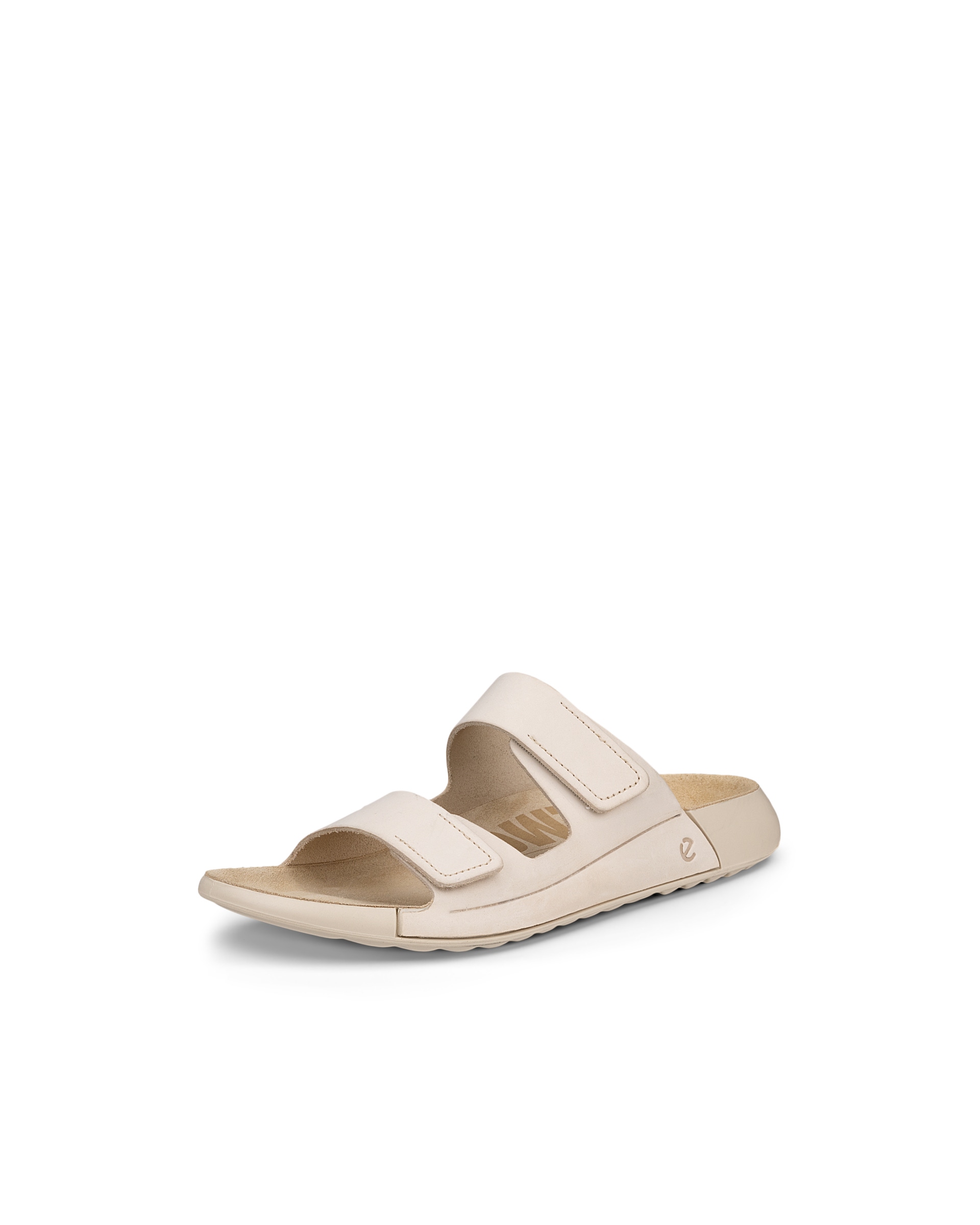 Women's ECCO® Cozmo Nubuck Two Strap Sandal - Beige - Main