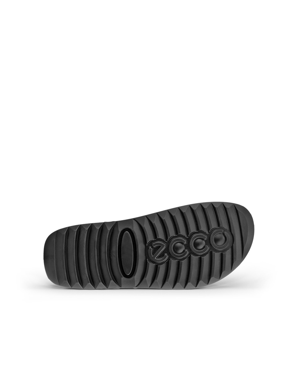 Men's ECCO® Cozmo Leather Two-Strap Sandal | Black