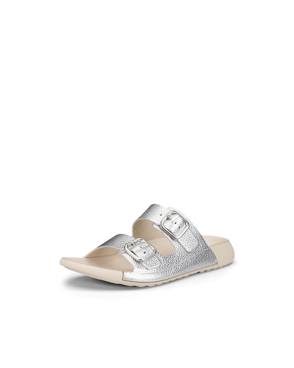 Women's ECCO® Cozmo Leather Two Strap Sandal - Metallics - Main