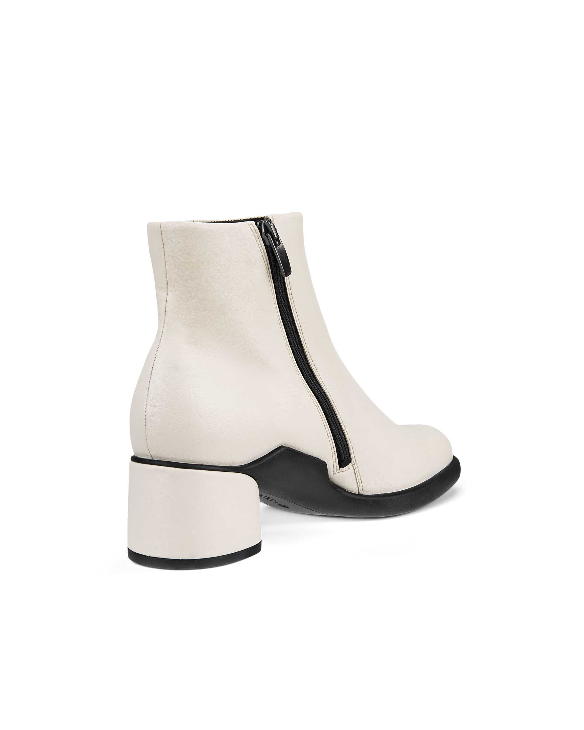 Botas de caña media de piel ECCO® Sculpted Lx 35 para mujer - Blanco - Back