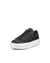 Women's ECCO® Street Platform Leather Sneaker - Black - Main