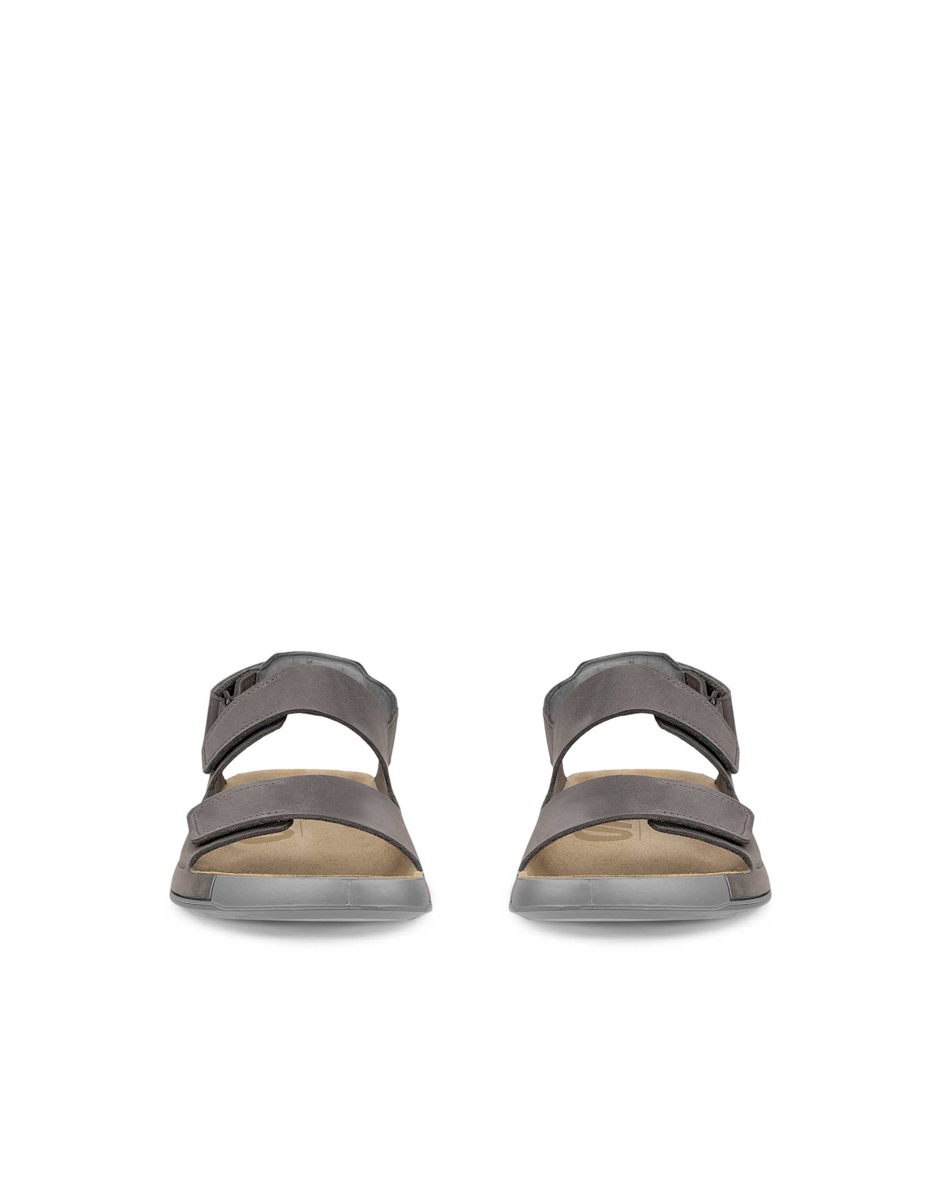 ECCO® Cozmo rihmadega nubuknahast sandaalid meestele - Hall - Front pair