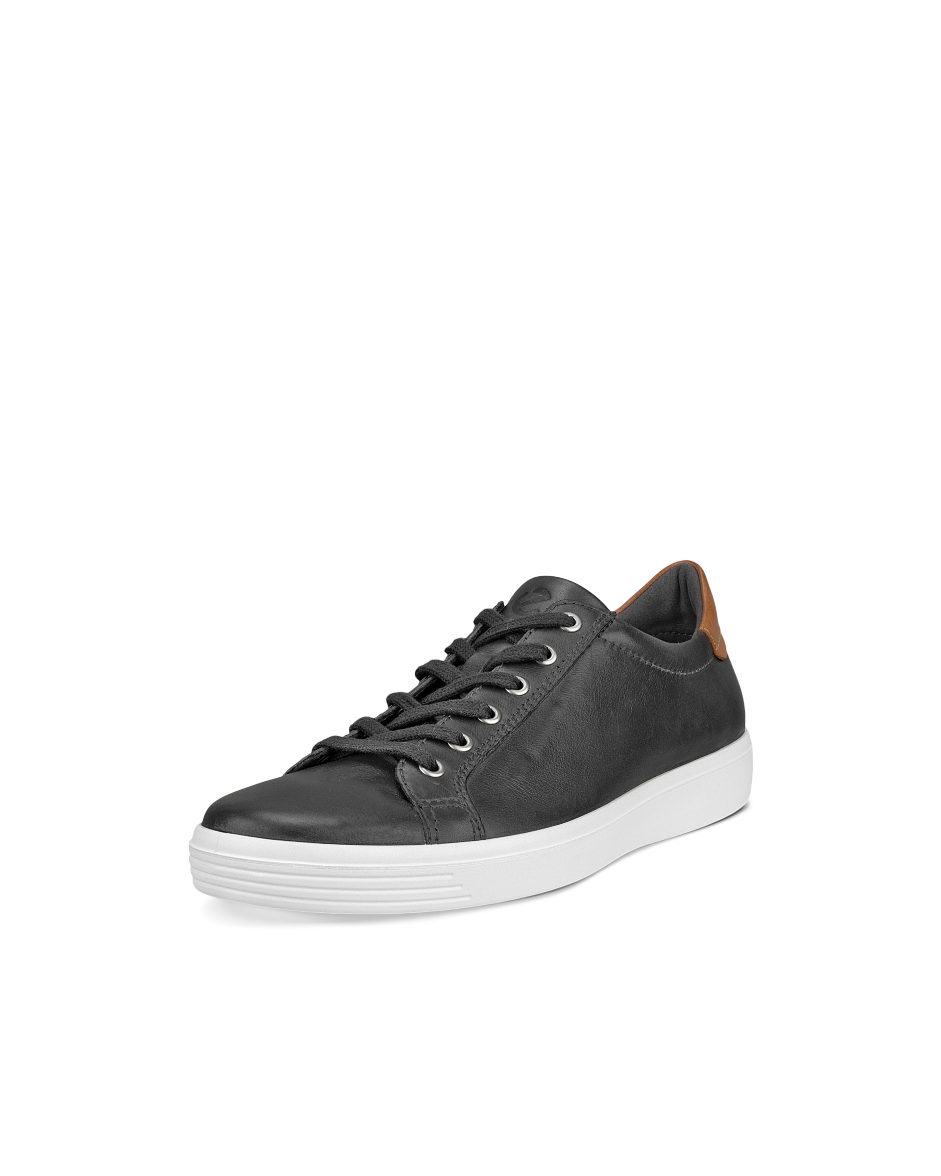 Men's ECCO® Soft Classic Leather Sneaker - Grey - Main