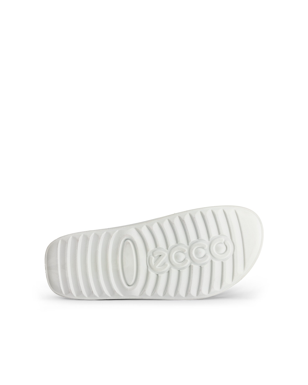 Women's ECCO® Cozmo Leather Slider - White - Sole