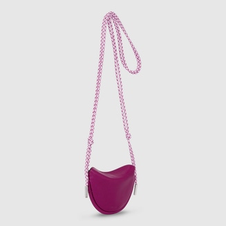 ECCO® Contact Leather Saddle Bag - Pink - Main