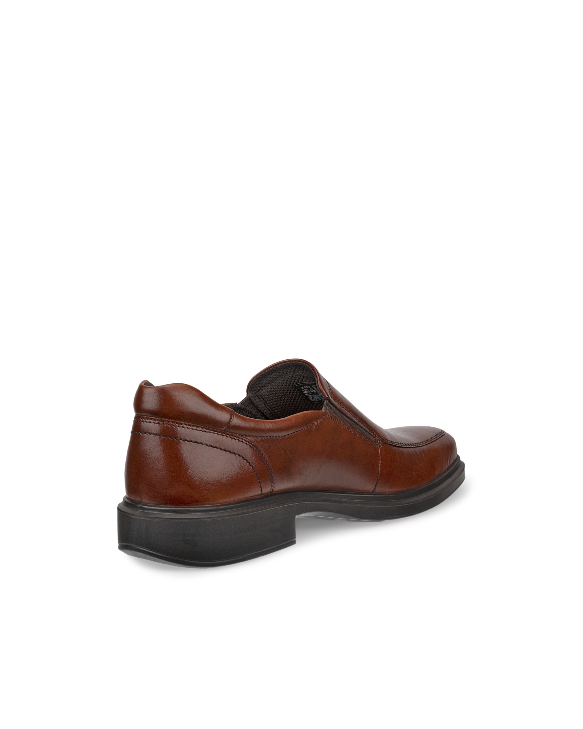 Men's ECCO® Helsinki 2 Leather Slip-On Dress Shoe - Brown - Back