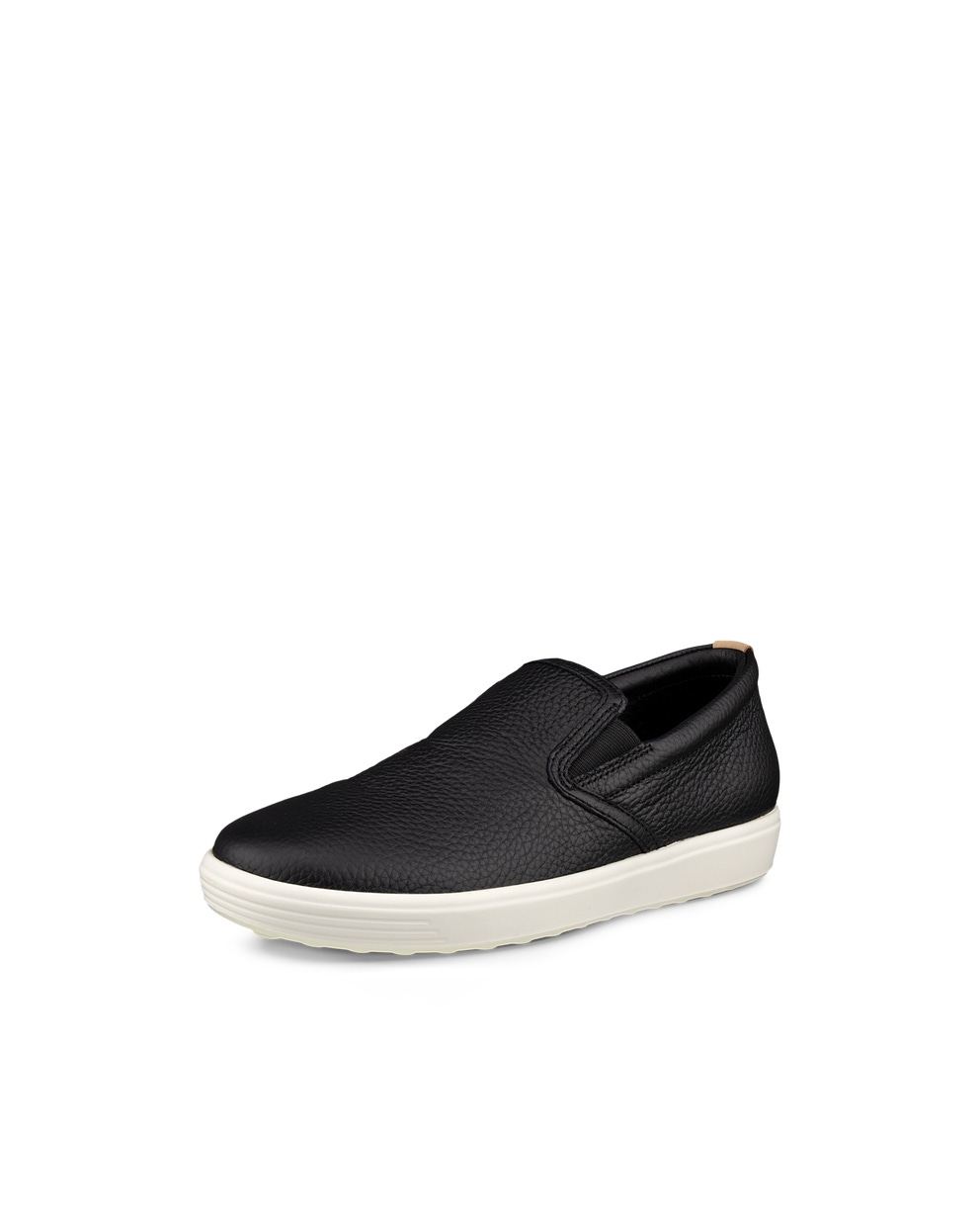 Women's ECCO® Soft 7 Leather Slip-On - Black - Main