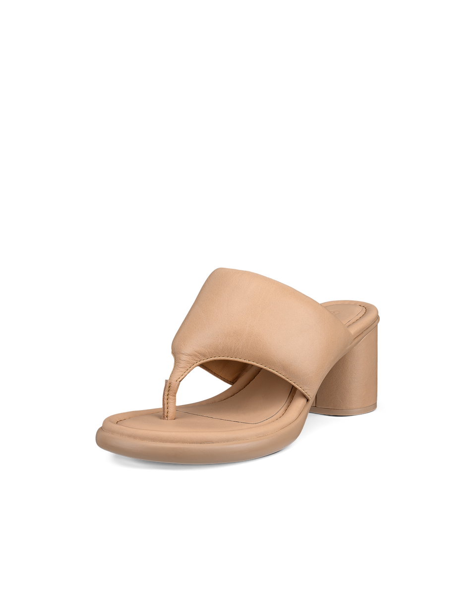 Sandalias de piel con tacón ECCO® Sculpted Sandal LX 55 para mujer - Marrón - Main