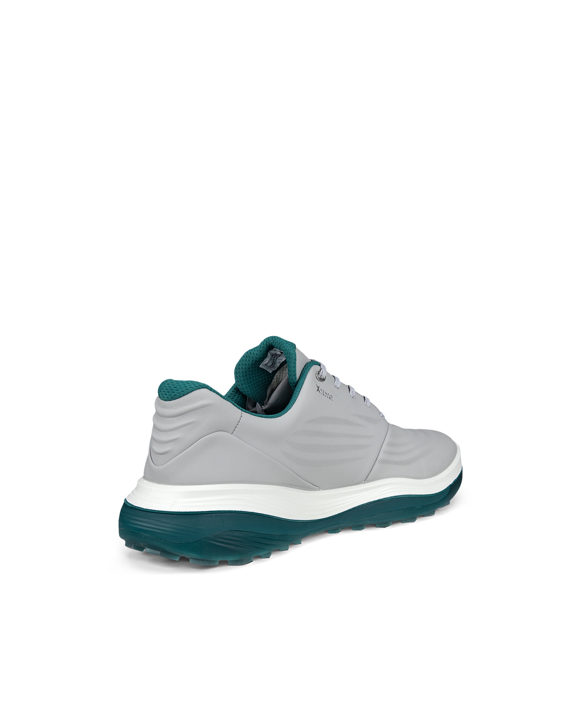 Men's ECCO® Golf LT1 Leather Waterproof Shoe - Grey - Back