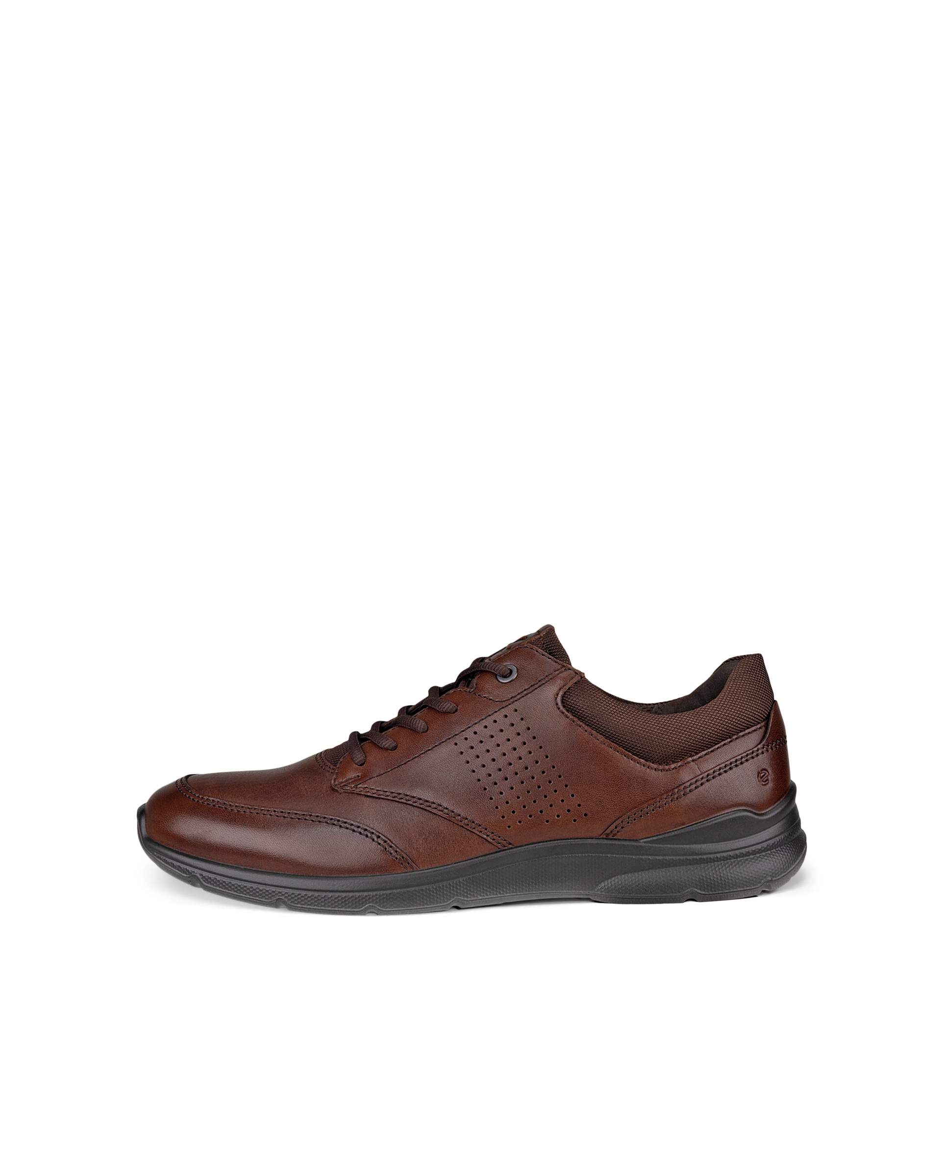 Men's ECCO® Irving Leather Lace-Up Shoe - Brown - Outside