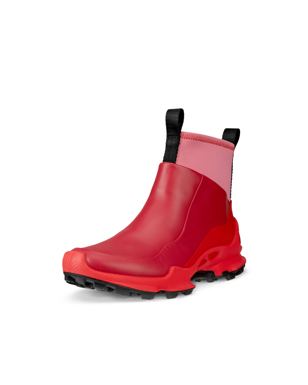 Women's ECCO® BIOM C-Trail Leather Mid-Cut Boot - Red - Main