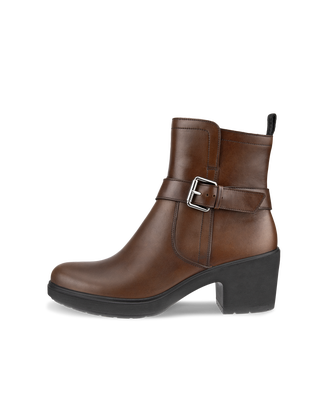 Women's ECCO® Metropole Zurich Leather Waterproof Boot - Brown - Outside