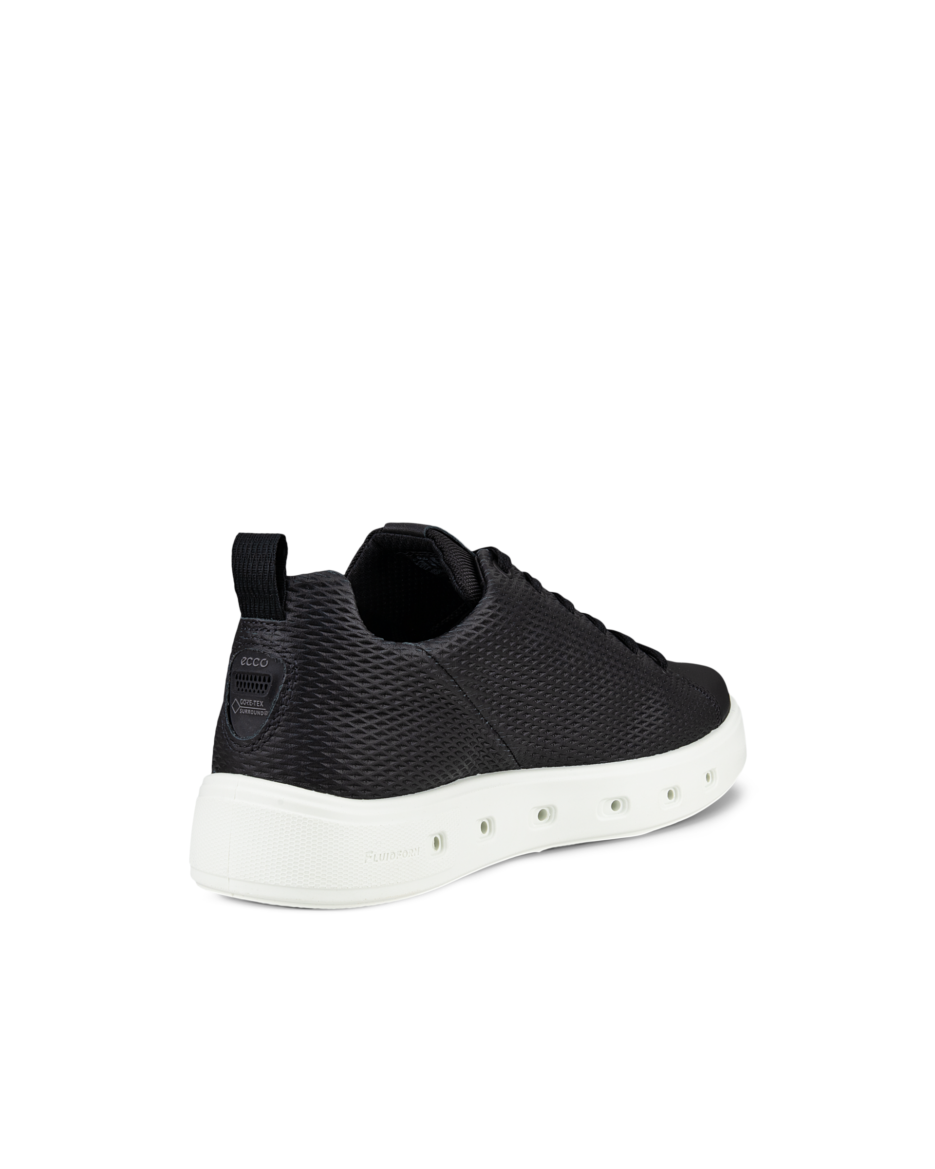 Men's ECCO® Street 720 Nubuck Gore-Tex Sneaker - Black - Back