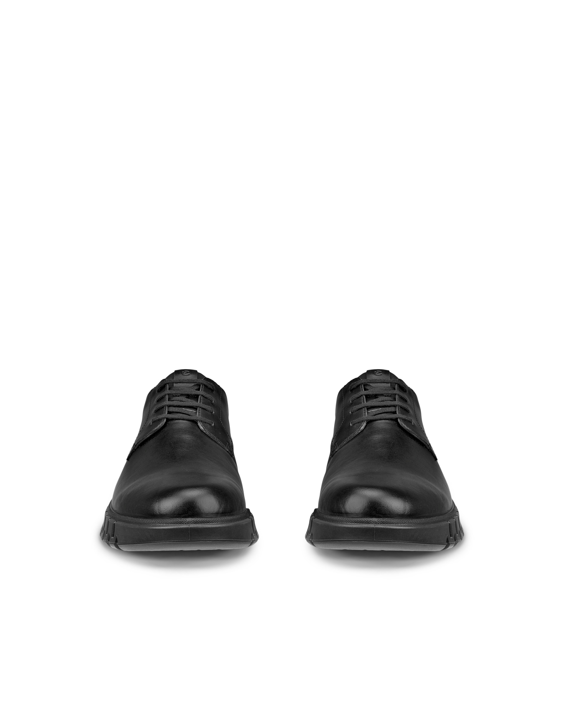 Zapatillas de piel sin cordones ECCO® Gruuv Studio para hombre - Negro - Front pair