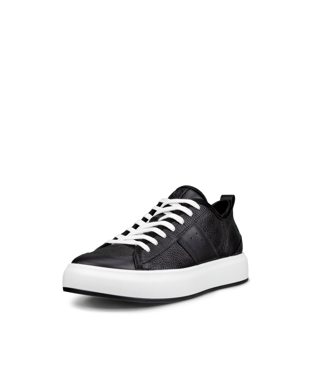 ECCO® Street Ace baskets en cuir pour femme - Noir - Main