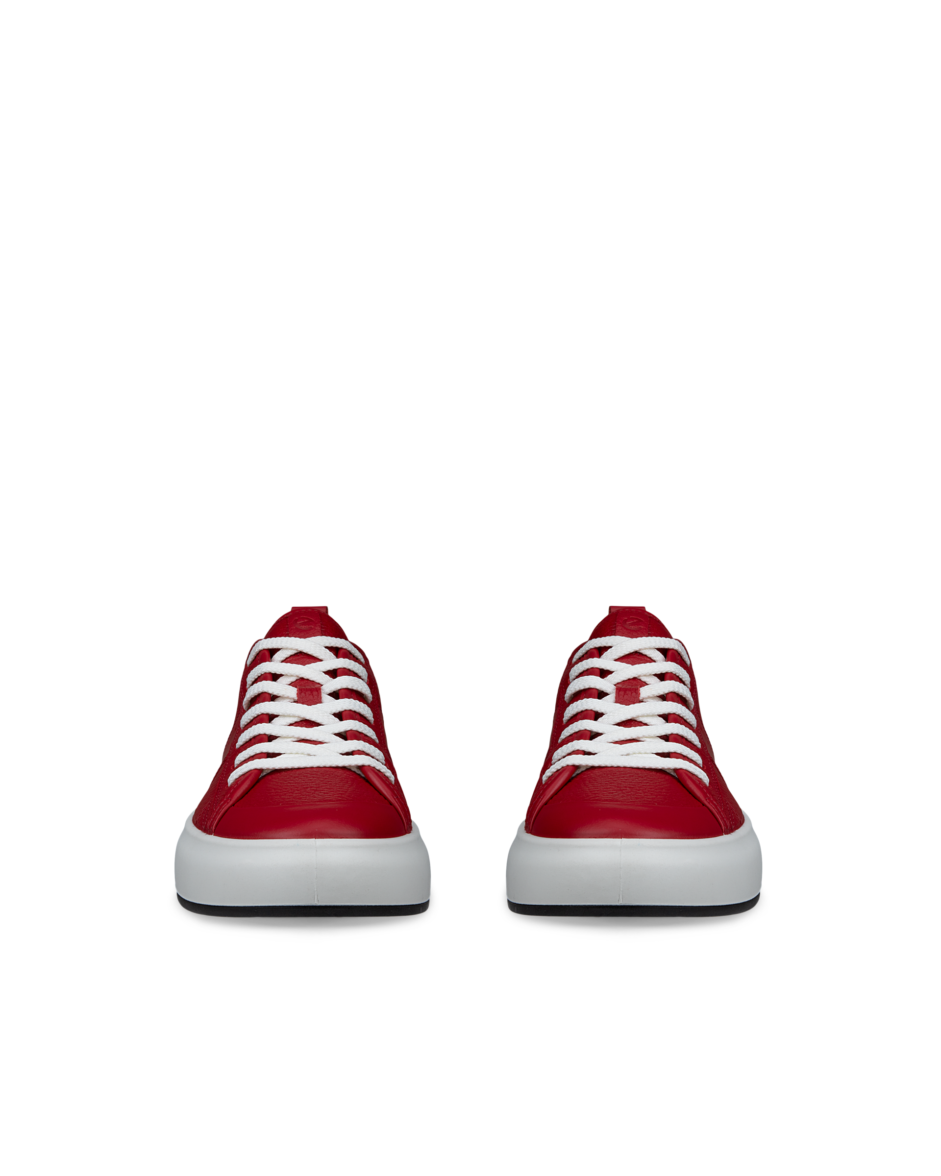 ECCO® Street Ace baskets en cuir pour femme - Rouge - Front pair