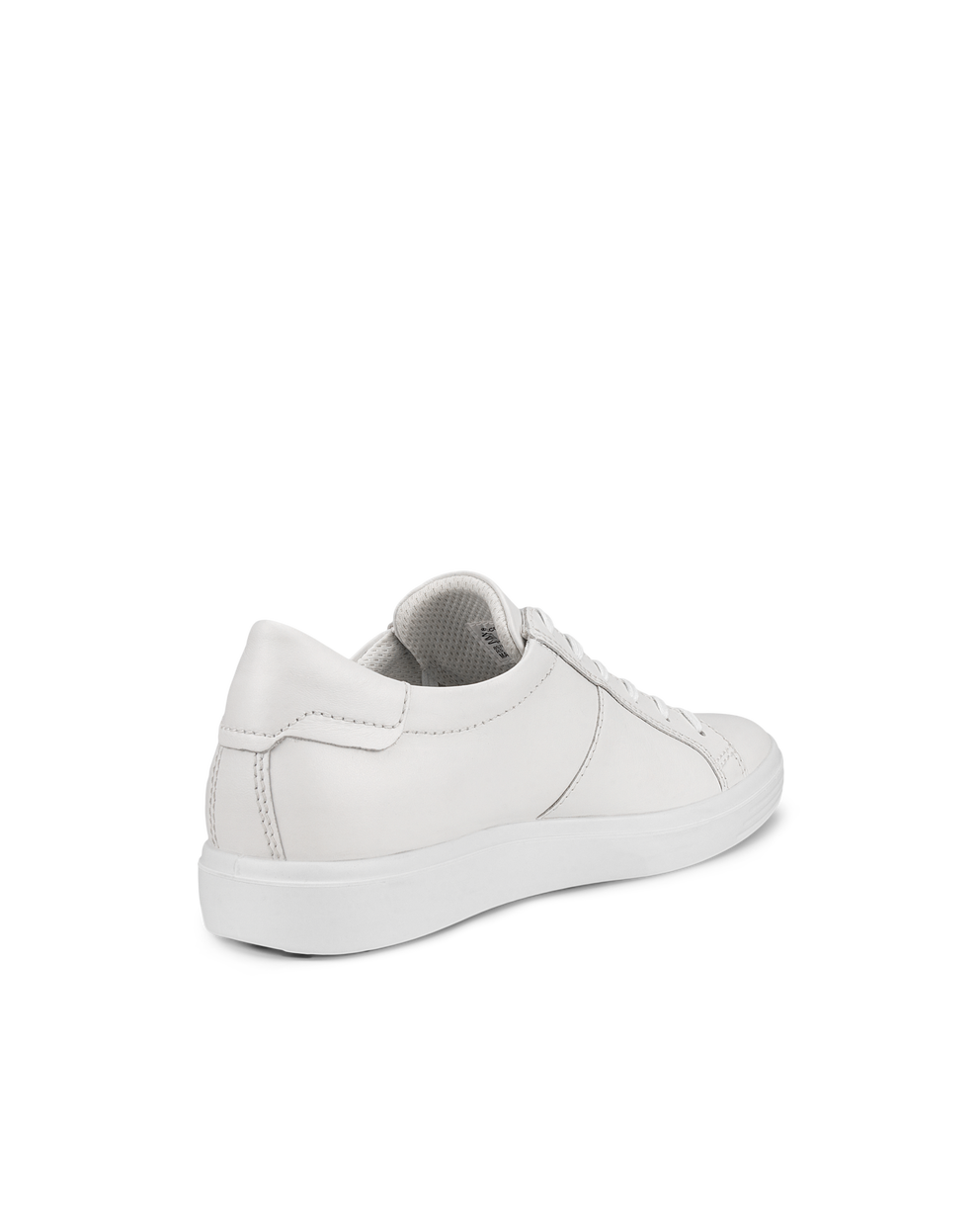 Women's ECCO® Soft Classic Leather Sneaker - White - Back