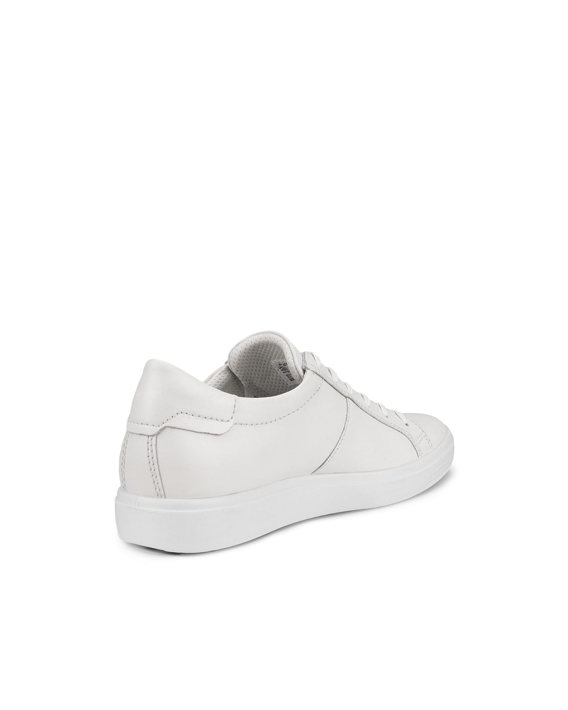 Women's ECCO® Soft Classic Leather Sneaker - White - Back