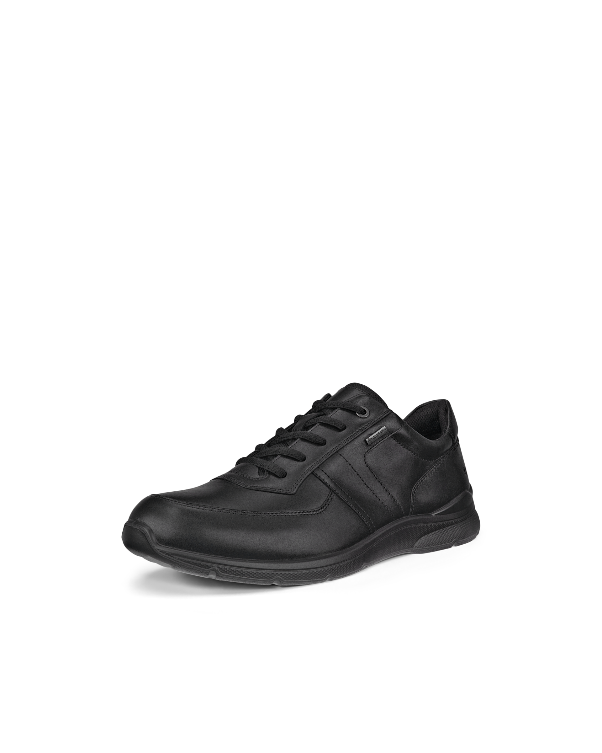 Men's ECCO® Irving Leather Gore-Tex Lace-Up Shoe - Black - Main