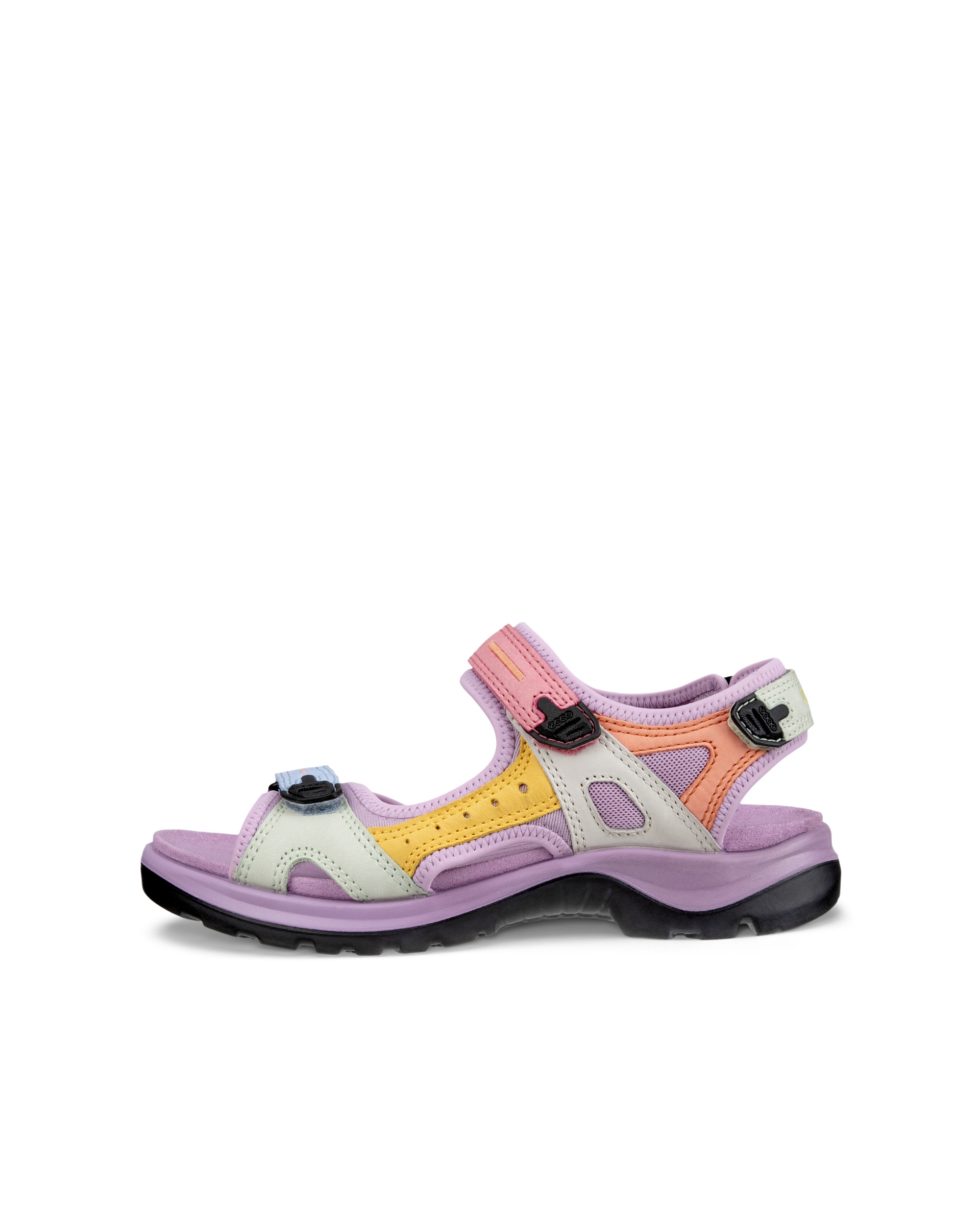 Women's ECCO® Offroad Leather Hiking Sandal - Multicolor - Outside