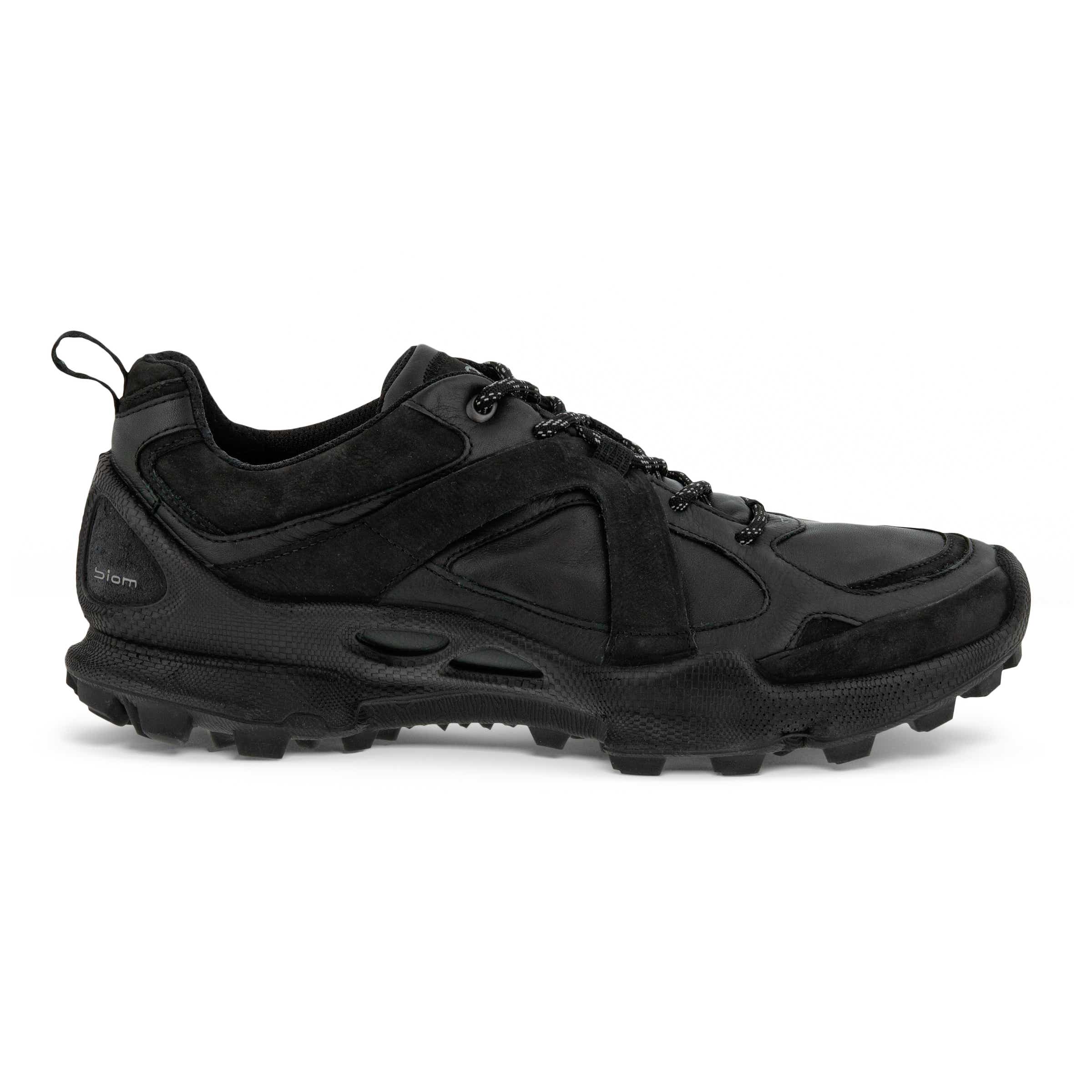 ECCO BIOM C Trail Low メンズ レザーアウトドアスニーカー - Black - Outside