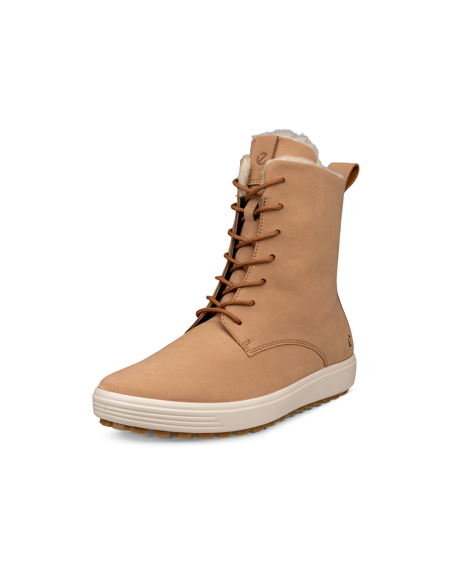 Botas de caña media de piel ECCO® Soft 7 Tred para mujer - Marrón - Main