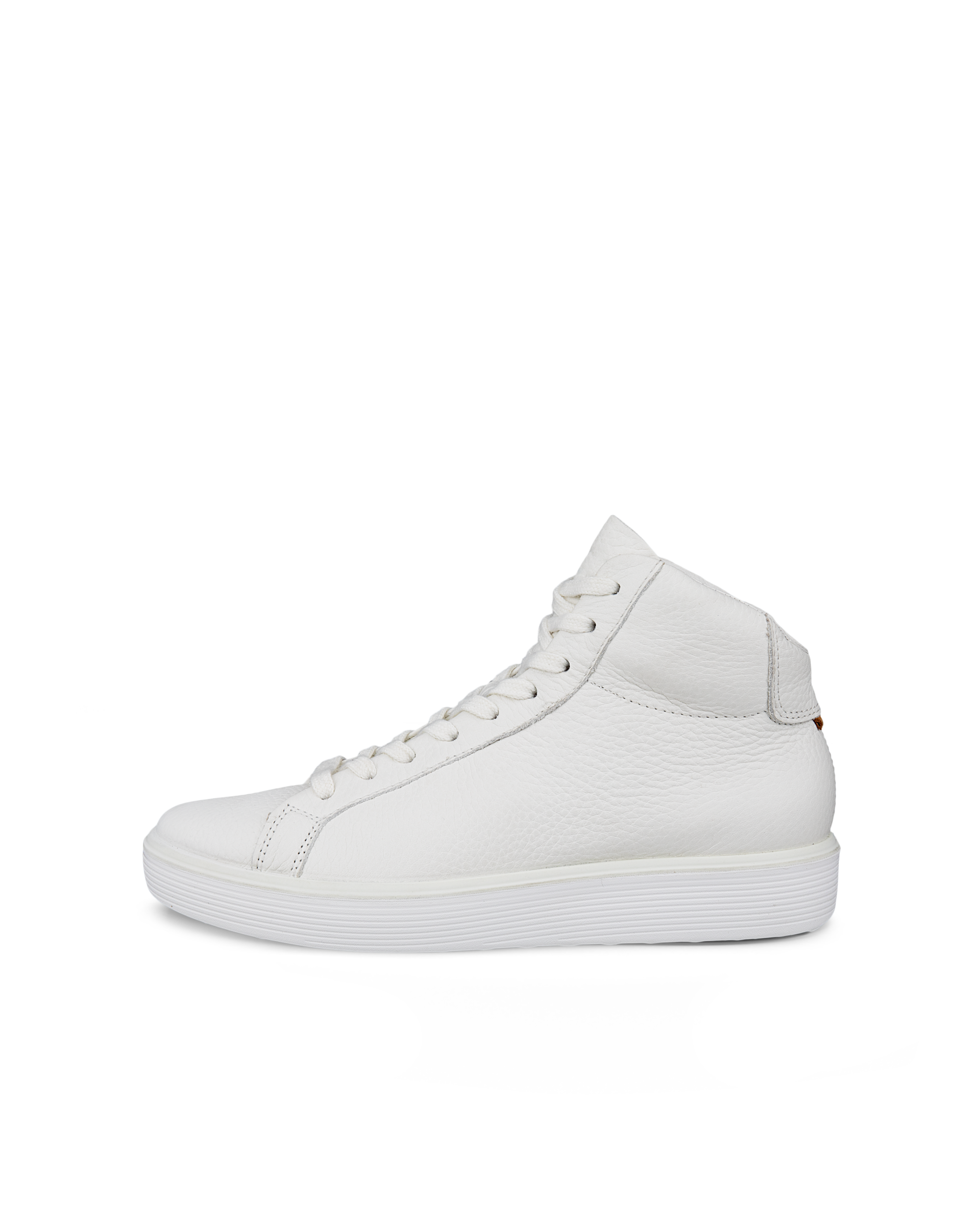 Women s ECCO Soft 60 Leather High Top Sneaker White