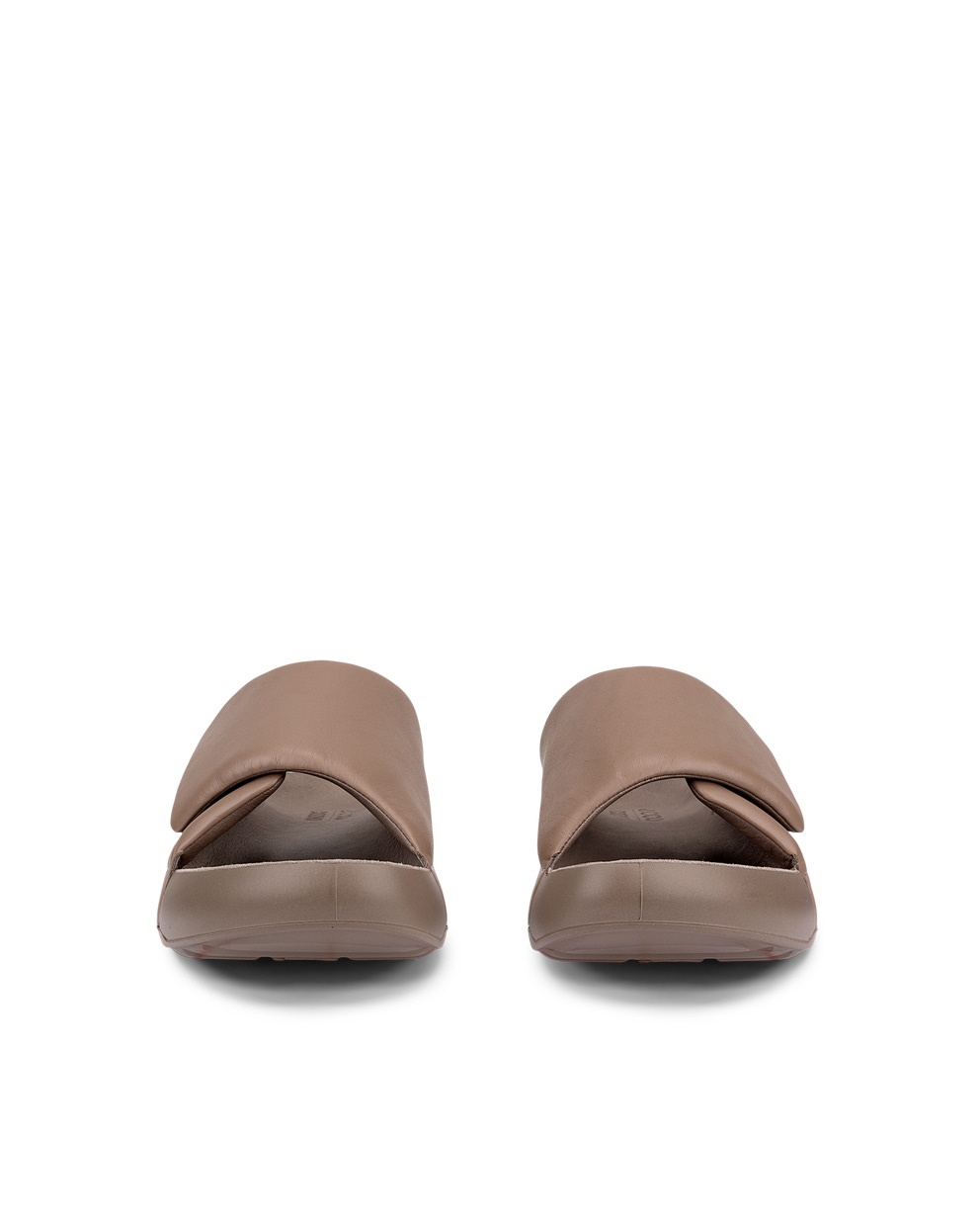 Sandalias de piel ECCO® Cozmo PF para mujer - Marrón - Front pair