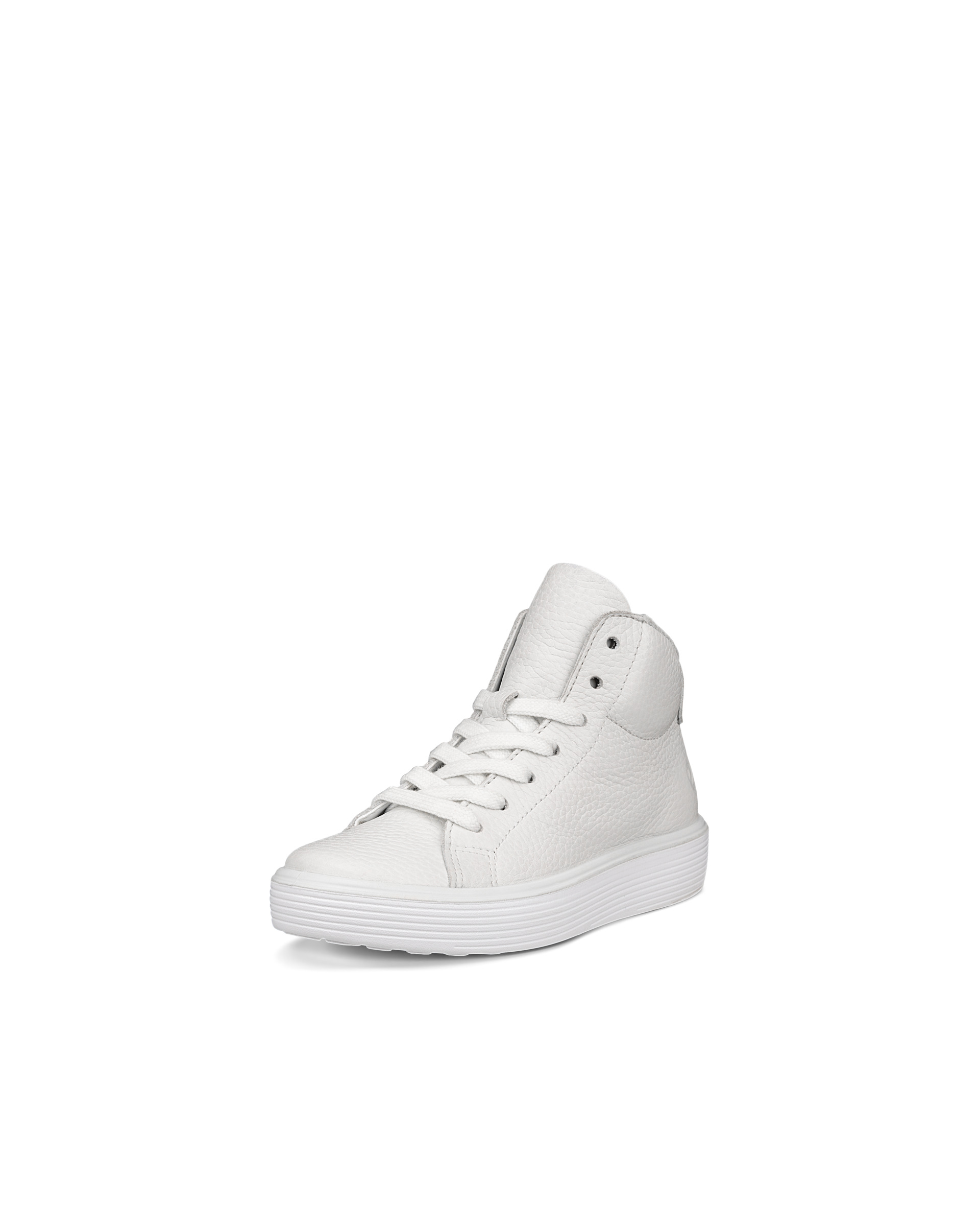 Zapatillas altas de piel ECCO® Soft 60 para niño/a - Blanco - Main