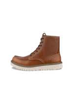 ECCO® Staker nahast Moc-Toe saapad naistele - Pruun - Outside