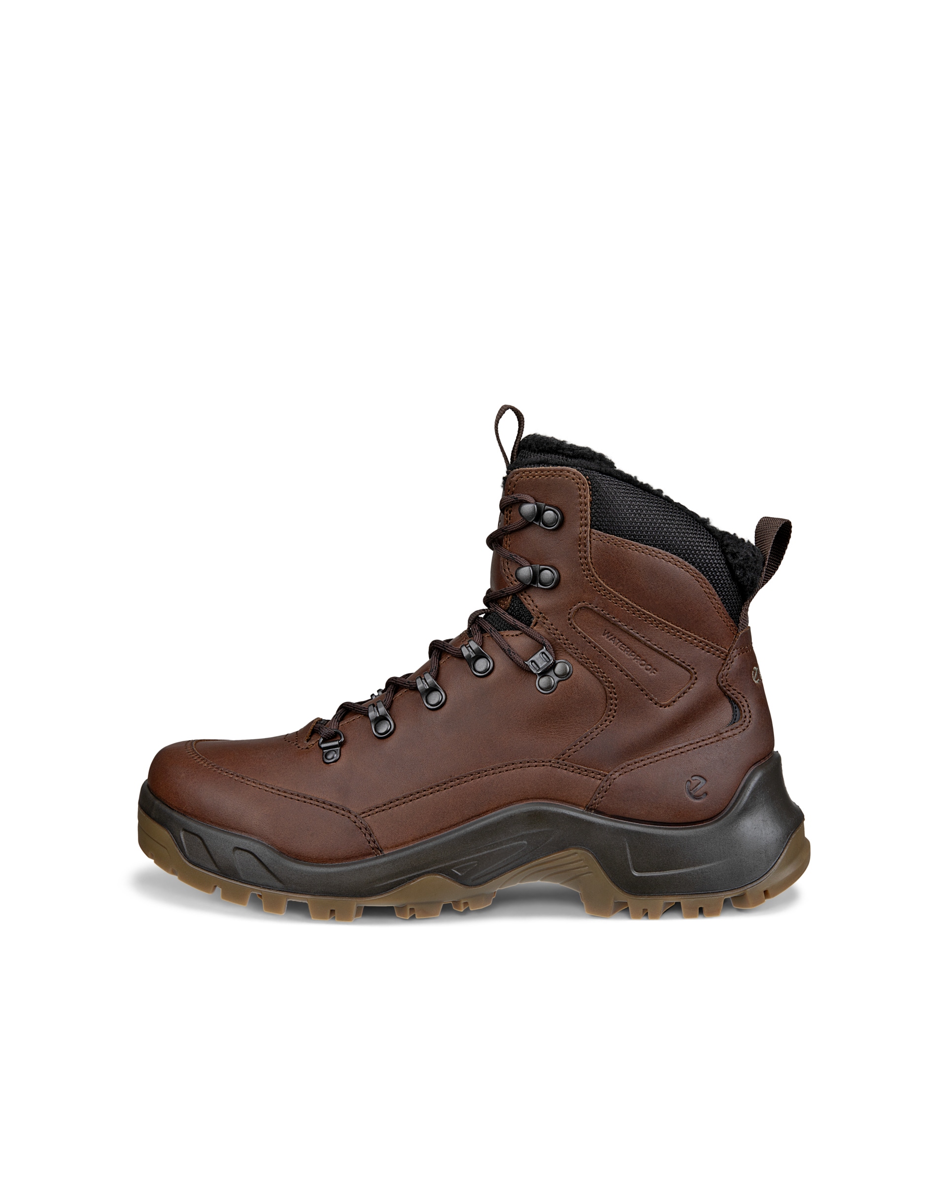 Men's ECCO® Offroad Leather Waterproof Boot - Brown - Outside