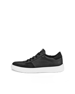 Zapatillas de piel ECCO® Street Tray para hombre - Negro - Outside