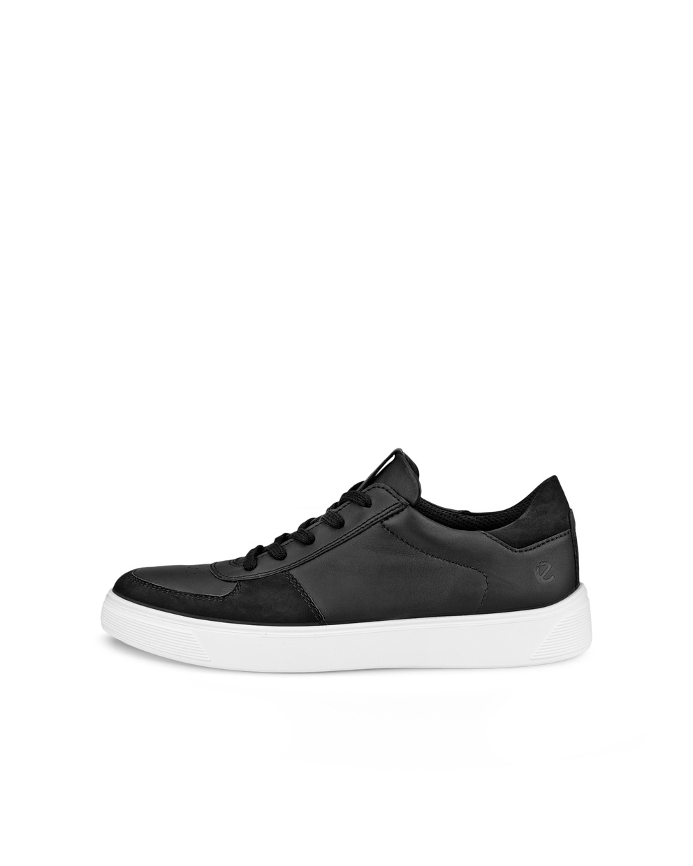 Zapatillas de piel ECCO® Street Tray para hombre - Negro - Outside