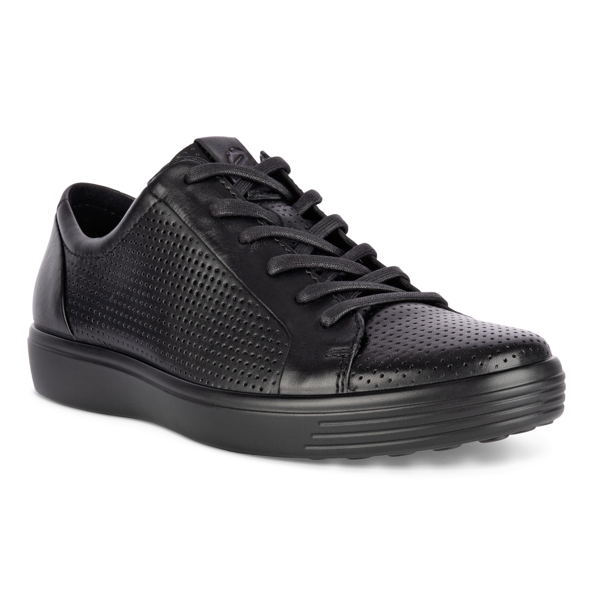 ECCO SOFT 7 M Laced Shoes - Black - Main